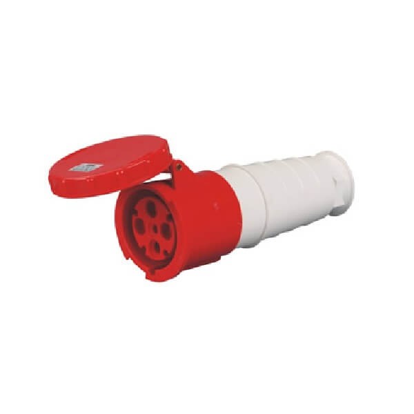 Elecbee IEC60309 125A 4pin 380V-415V 50/60Hz 6h 3P+E IP67 CEE Industrial Cable Mount Connector