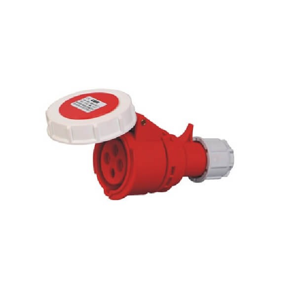 Elecbee Industrial Connector 32A 4pin 380V-415V 50/60Hz 4P 6h 3P+E IP67 IEC60309 CEE Socket