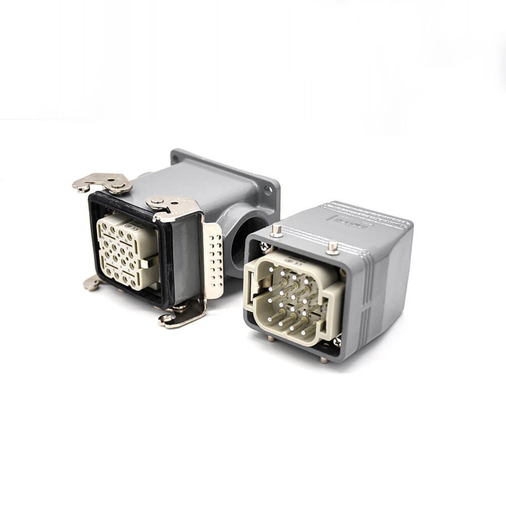Elecbee Crimper For Heavy Duty Connectors H6T High Surface Mounting M32 Silver Plating 16Pin Male Docking Type Female