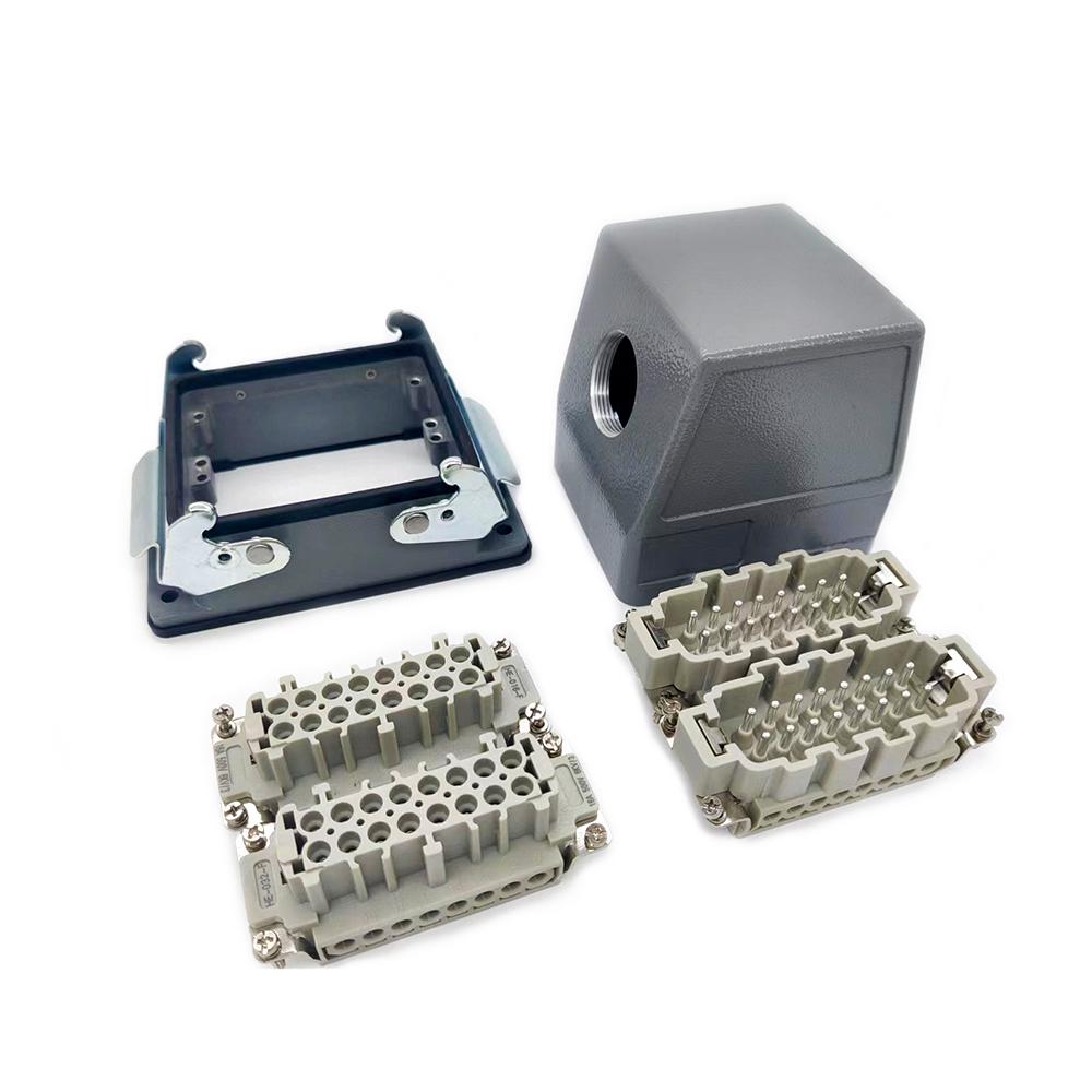 Elecbee H32B Side Entry PG29 Bulkhead Mounting HE 32 Pin Screw Terminal