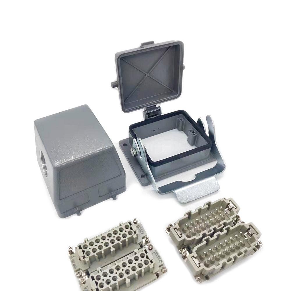 Elecbee H32B Side Entry PG29 Bulkhead Mounting with Cover HE 32 Pin Screw Terminal