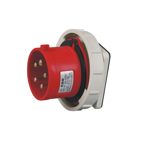 Elecbee 16A 5pin Panel Mount Pin Receptacle