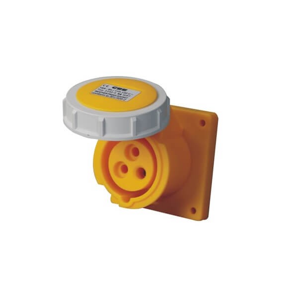Elecbee IP67 IEC60309 Female Socket 32A 3pin 110V-130V 2P+E CEE Industrial
