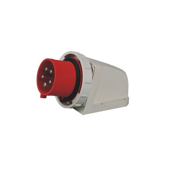 Elecbee 32A 5pin Receptacle 380V-415V 50/60Hz 5P 6h 3P+E IP67 IEC60309 CEE Industrial Surface Mount Pin Socket with Box