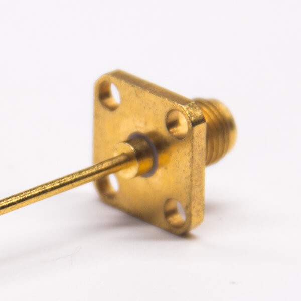Elecbee RF Coaxial connector Standard SMA Jack Straight Solder Type for PCB mount