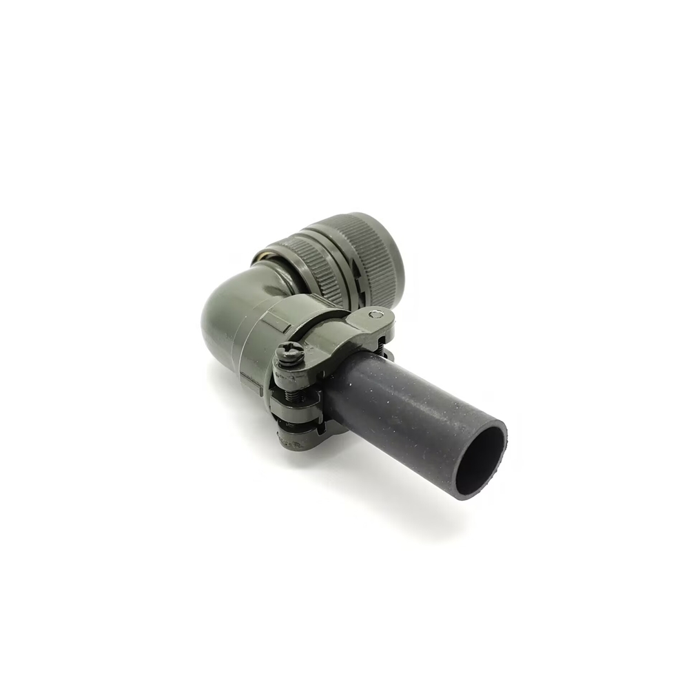 Elecbee Mil-Spec Connector MS5015 Series 5pcs Threaded MS3108A20-18S silvering 9pin Right Angle  Solder Type Plug