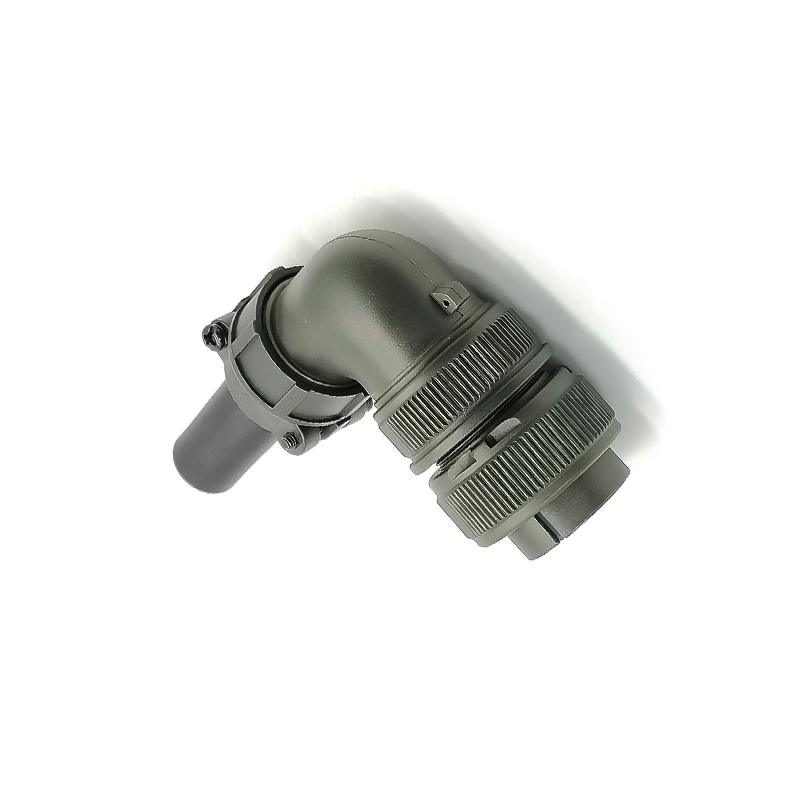 Elecbee Mil-Spec Connector MS5015 Series 5pcs Threaded MS3108A22-23S silvering 8pin Right Angle  Solder Type Plug