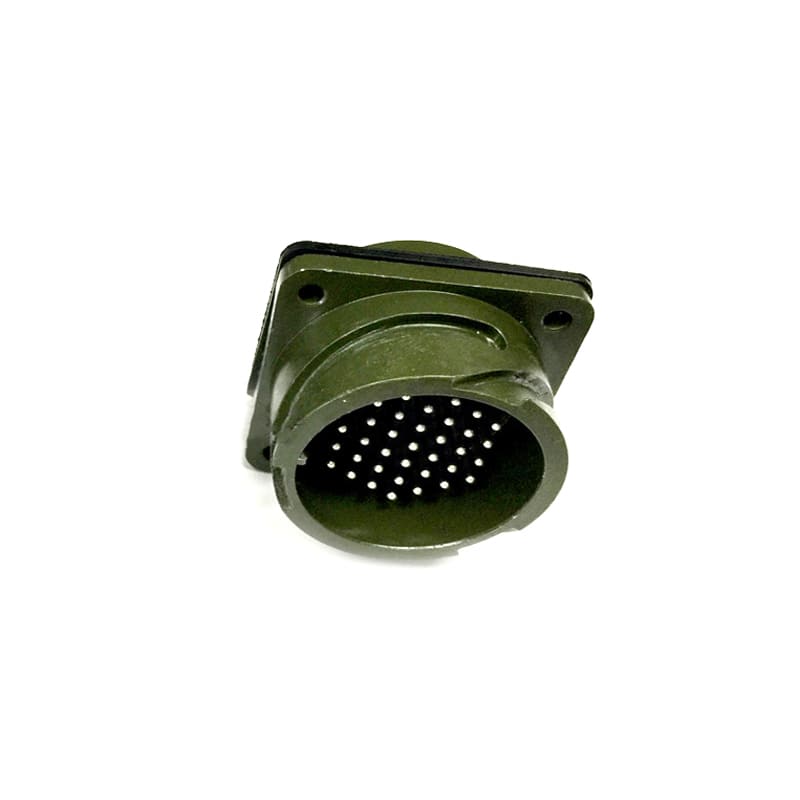 Elecbee MS3102A28-21 Circular Connector MIL-DTL-5015 Series Box Mount Receptacle 37 Contacts Solder Pin Bayonet Connector
