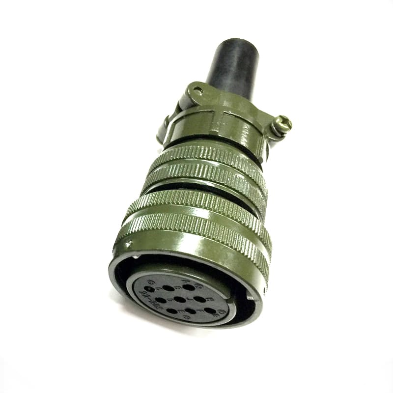 Elecbee MS3106A22-20 9Pins Straight Plug 5015 Bayonet Series VG95234 MIL-C connector