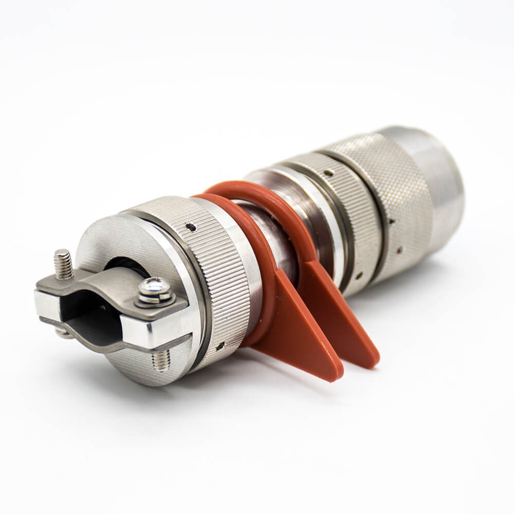 Elecbee 10 Pin Connector Female Y27G Plug Straight Admiralty Metal Solder cup Bayonet Coupling