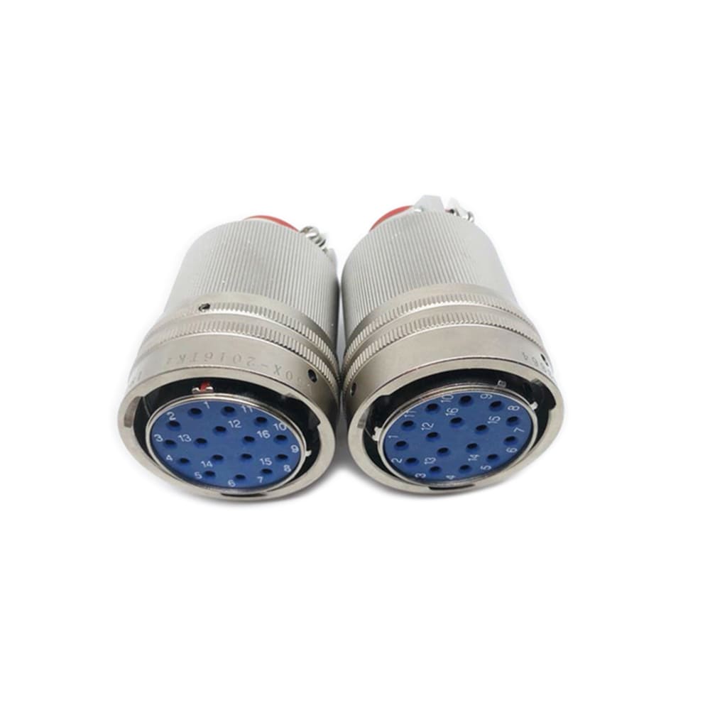 Elecbee Electrical Circular Connectors Y50X-2016TK2 Y50X-2016ZJ10 16 Pin Straight Bayonet Coupling Cable Solder Cup