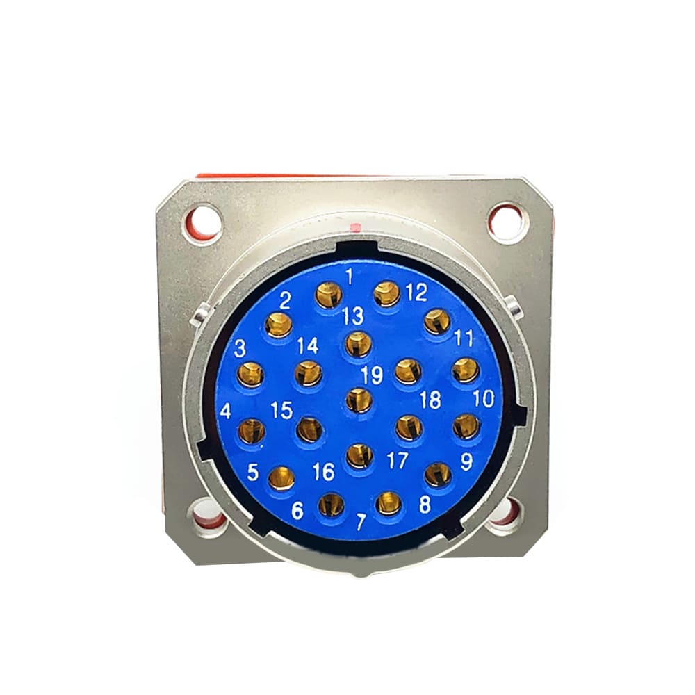 Elecbee Electrical Circular Connectors Y50X-2219TJ2 Y50X-2219ZK10 19 Pin Straight Bayonet Coupling Cable Solder Cup