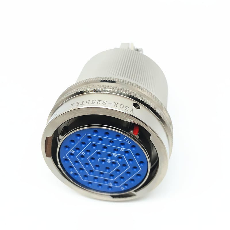 Elecbee Y50X-2255TK2 55Pin Female Plug Aluminum alloy 22 Shell Size solder Bayonet Coupling Cable Connector