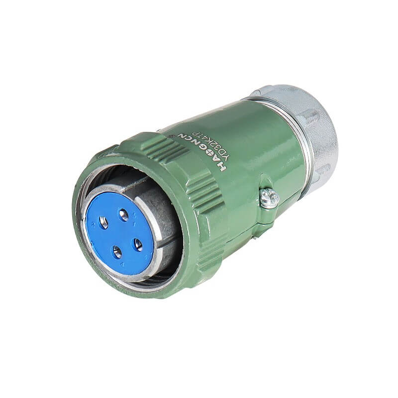 Elecbee Formal Straight TP Female Plug 50A YD32 Series 4 Pin Avation Connector