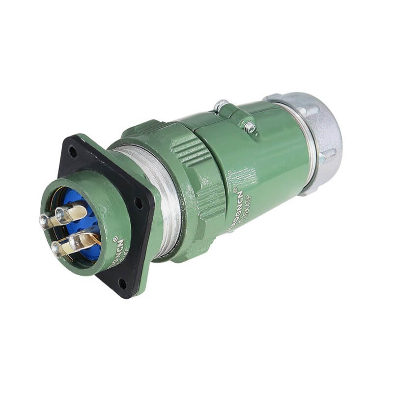 Elecbee Waterproof 50A YD32 Straight Series 4 Pin Reverse Mount TP+Z Male Plug Female Socket