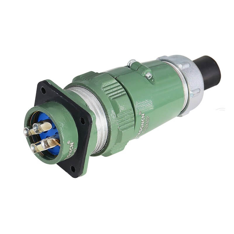 Elecbee YD32 Series 4 Pin Straight Reverse Mount TQ+Z Male Plug Female Socket 50A Avation Connector