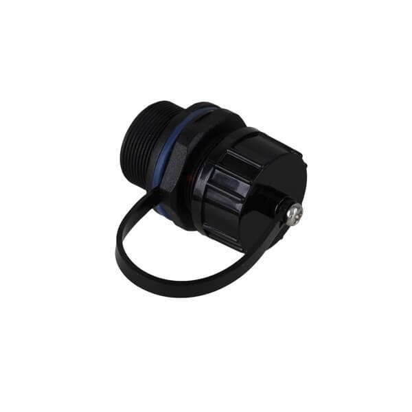 Elecbee RJ45 Ethernet LAN Black IP68 Protection M20 Stuffing Locknut Plastic Waterproof Gland Connector Socket 20pcs