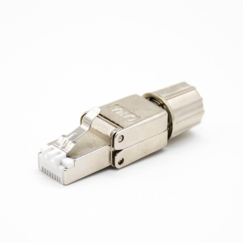 Elecbee Plug Modular RJ45 Shielded CAT6 Toolless Straight Network Plug