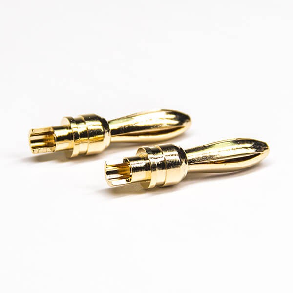 Elecbee Solder Banana Contact Gold Plated Plug Vedio Connector Pin