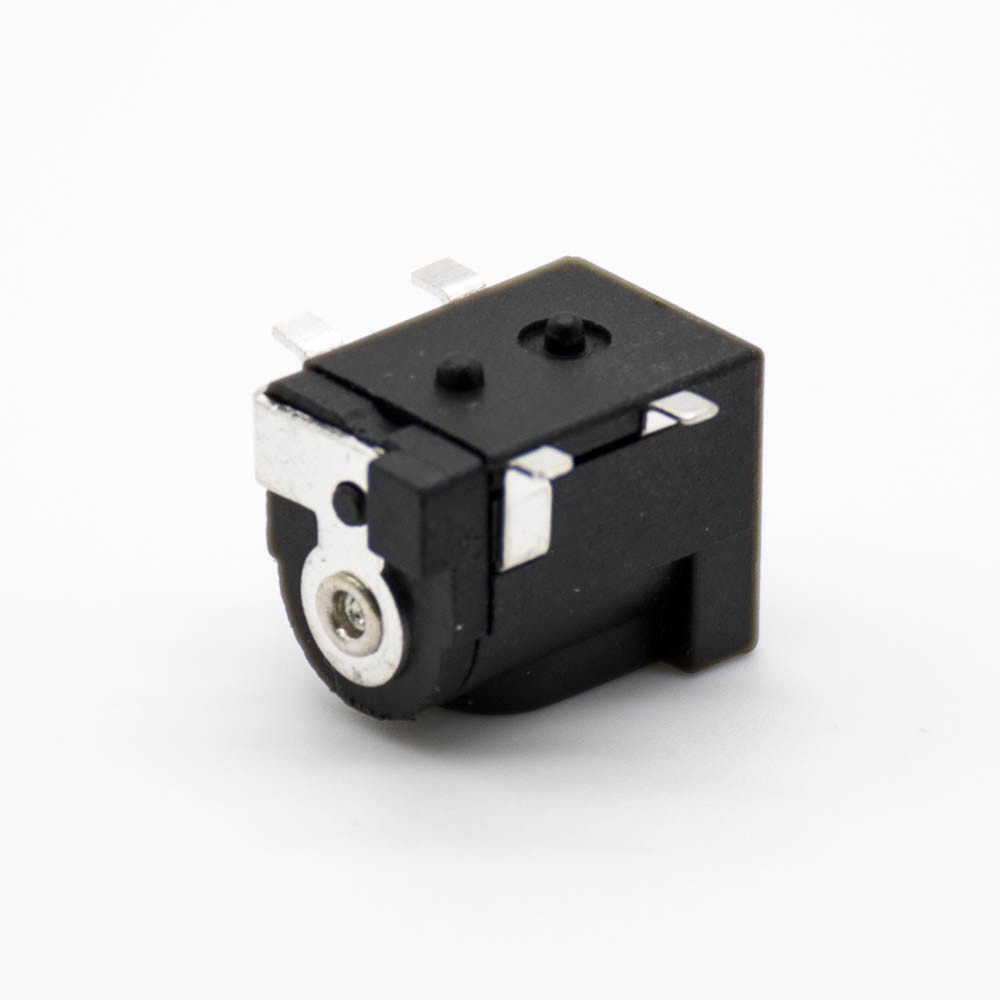 Elecbee DC Power Connector Male Jack SMD Horizontal Solder Lug Right 5.5*2.1mm Unshiled