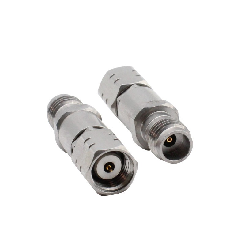 Elecbee 1.85mm Male Plug to 2.4mm Female Jack Coaxial Adapter Stainless Steel Connector 50GHz