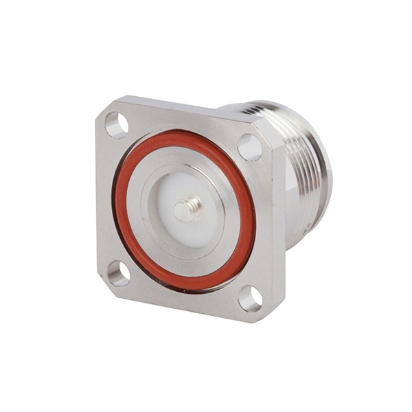 Elecbee 4.3/10 Connector Clamp type Straight Female 4-Hole Flange Connector
