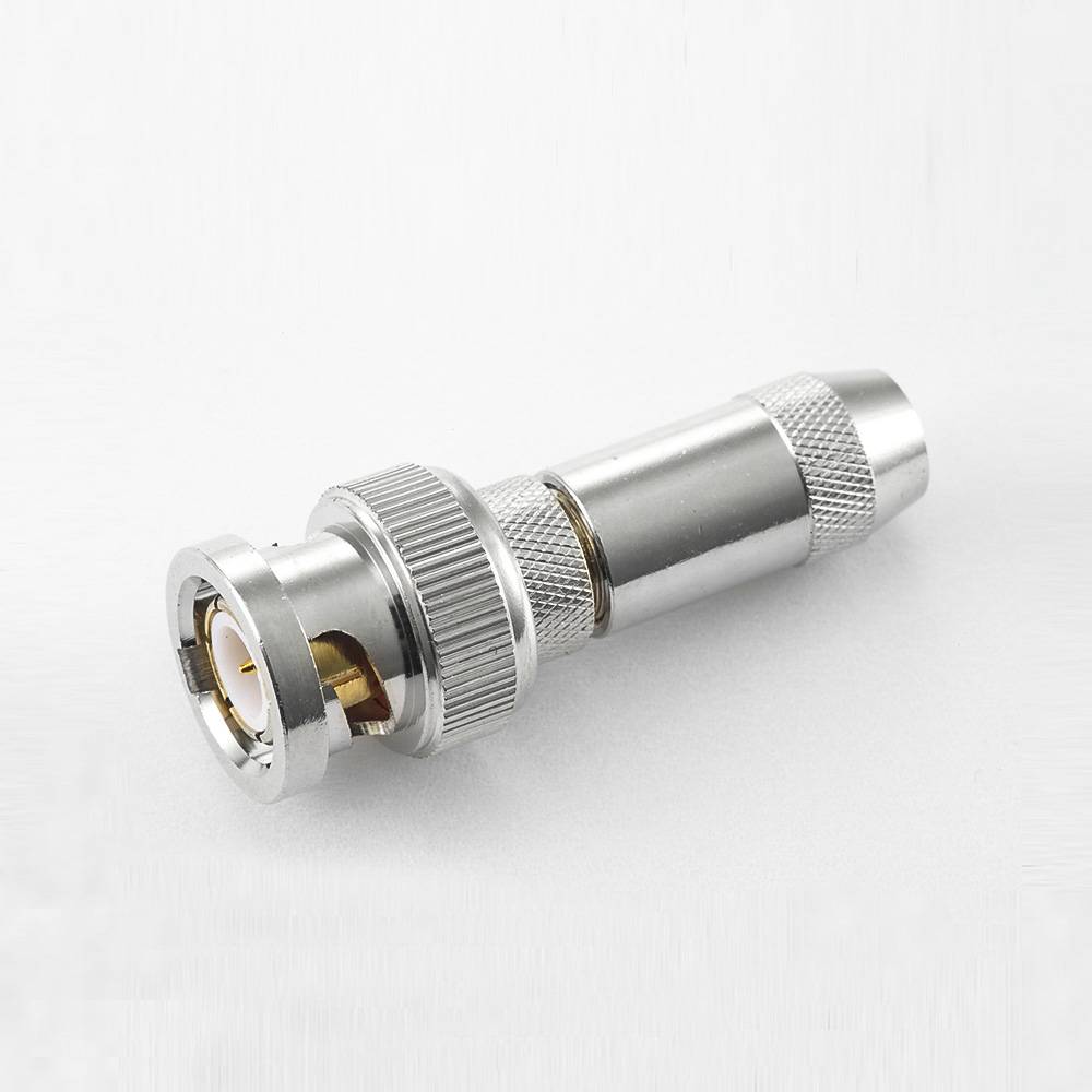 Elecbee BNC Connector RG59 Male Straight 75Ω Cable Mount Solder For RG59/SYV75-4