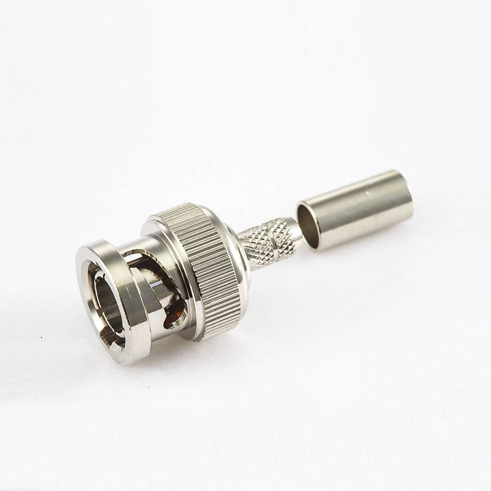 Elecbee BNC Connector Crimp for SYV75-3 Cable Male 180 Degree