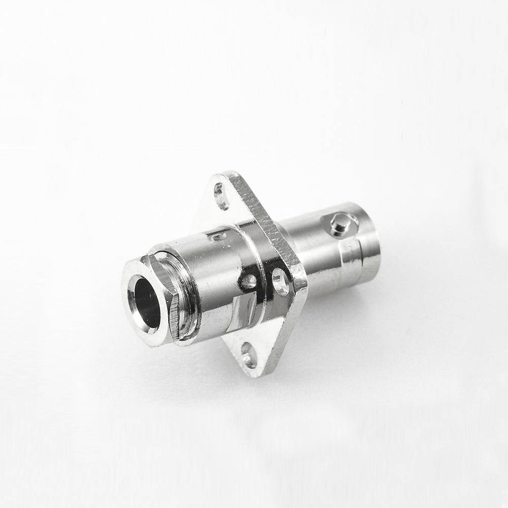 Elecbee BNC SYV75-3/3C-2V Cable clamp 4 Hole Flange Female Straight 75ohm Connector