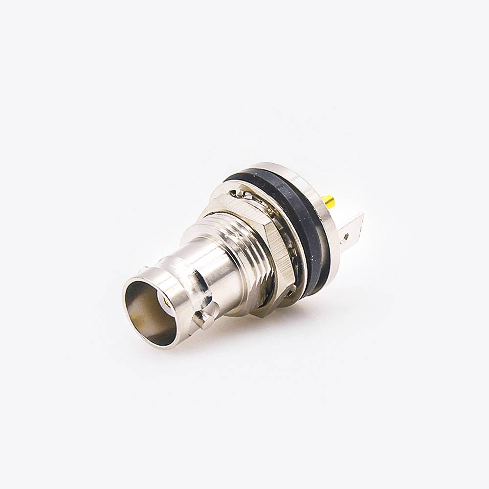 Elecbee Waterproof BNC Connector Female Straight Panel Mount Front Bulkhead Solder for Cable