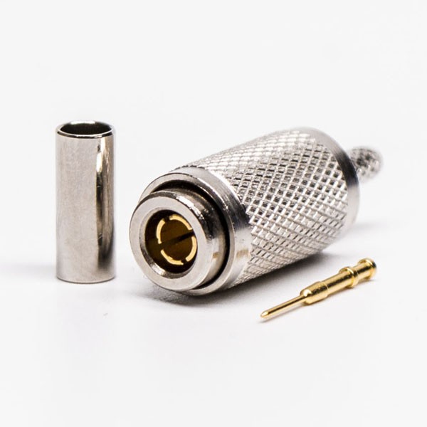 Elecbee 20pcs DIN 1.0/2.3 Connector Straight Male Crimp Type for Cable RG316-RG174