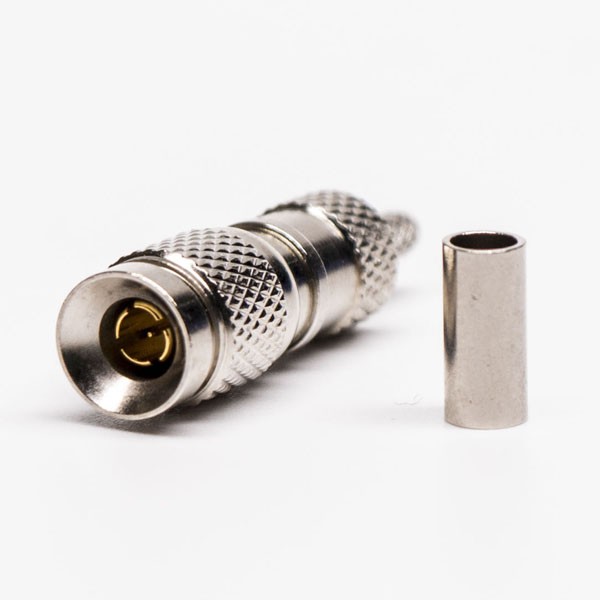 Elecbee 20pcs DIN 1.0/2.3 Male Straight Connector Crimp for 1855A Cable