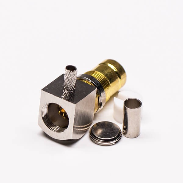 Elecbee DIN 1.6/5.6 Connector Female Right Angled Crimp Type