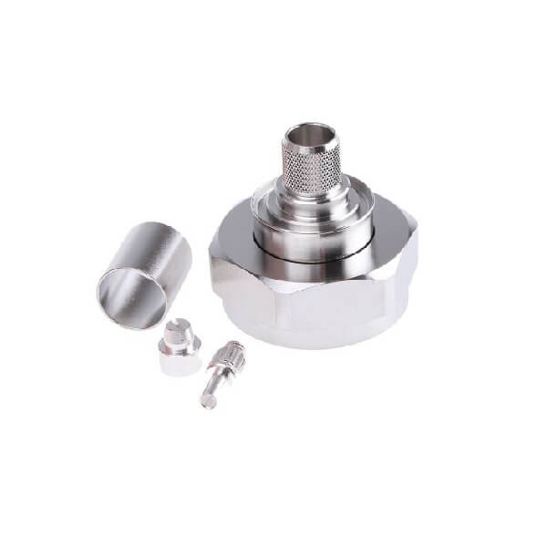 Elecbee 7/16 Connector Plug Cable Mount 50Ω Crimp Termination for RG214/U cable