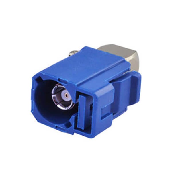 Elecbee Fakra Plastic Connector Fakra C Female Right Angle Blue Crimp Solder Connector for RG174 RG316 Cable