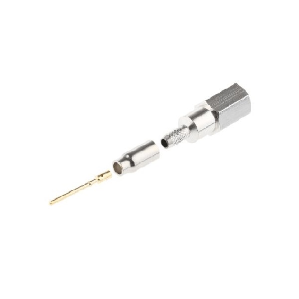 Elecbee FME Male Crimp Connector 1.8GHz Straight Cable Mount for RG174/U 50 ohm