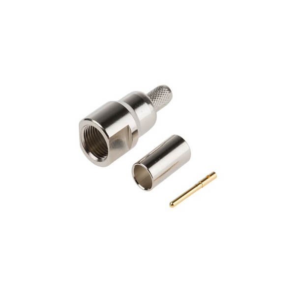 Elecbee 20pcs FME Plug Connector Straight Cable Mount Crimp RG141 A/U 50ohm