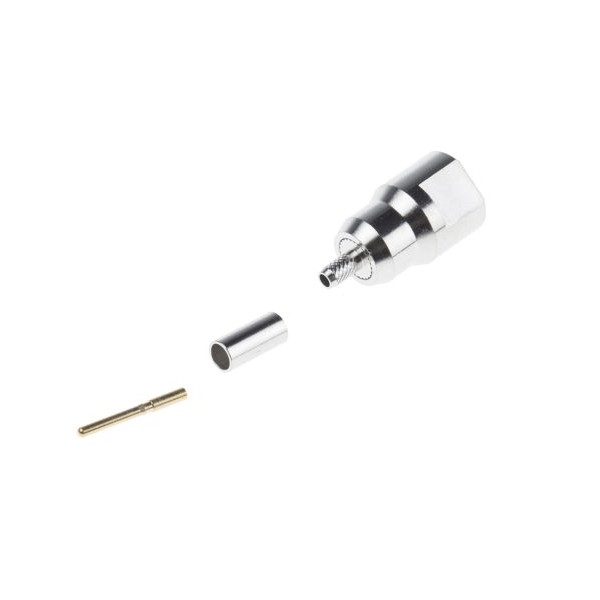 Elecbee 20pcs FME Plug Connector Straight Crimp for RG174/U 50Ω 1.8GHz