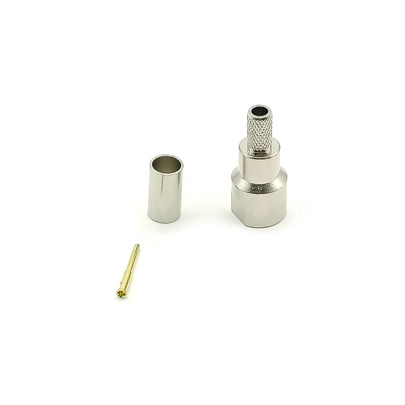 Elecbee FME Plug Straight Cable Mount Connector Crimp Termination 50Ω 2GHz for RG58 C/U