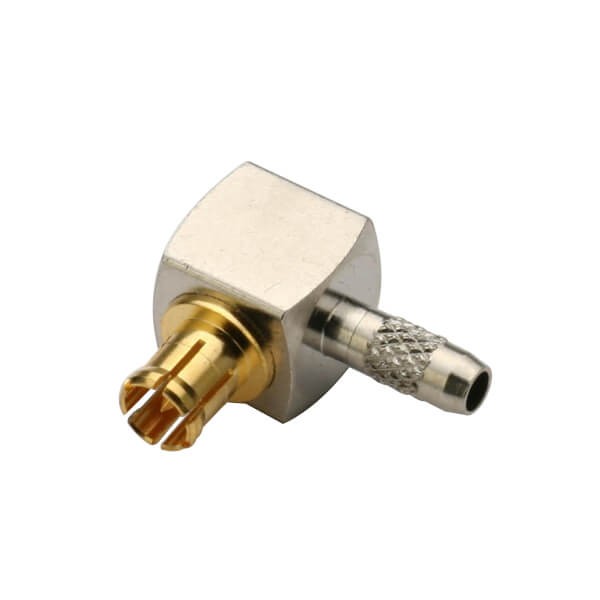 Elecbee 20pcs Discount MCX Connector Angled Plug Crimp Type for Cable RG179