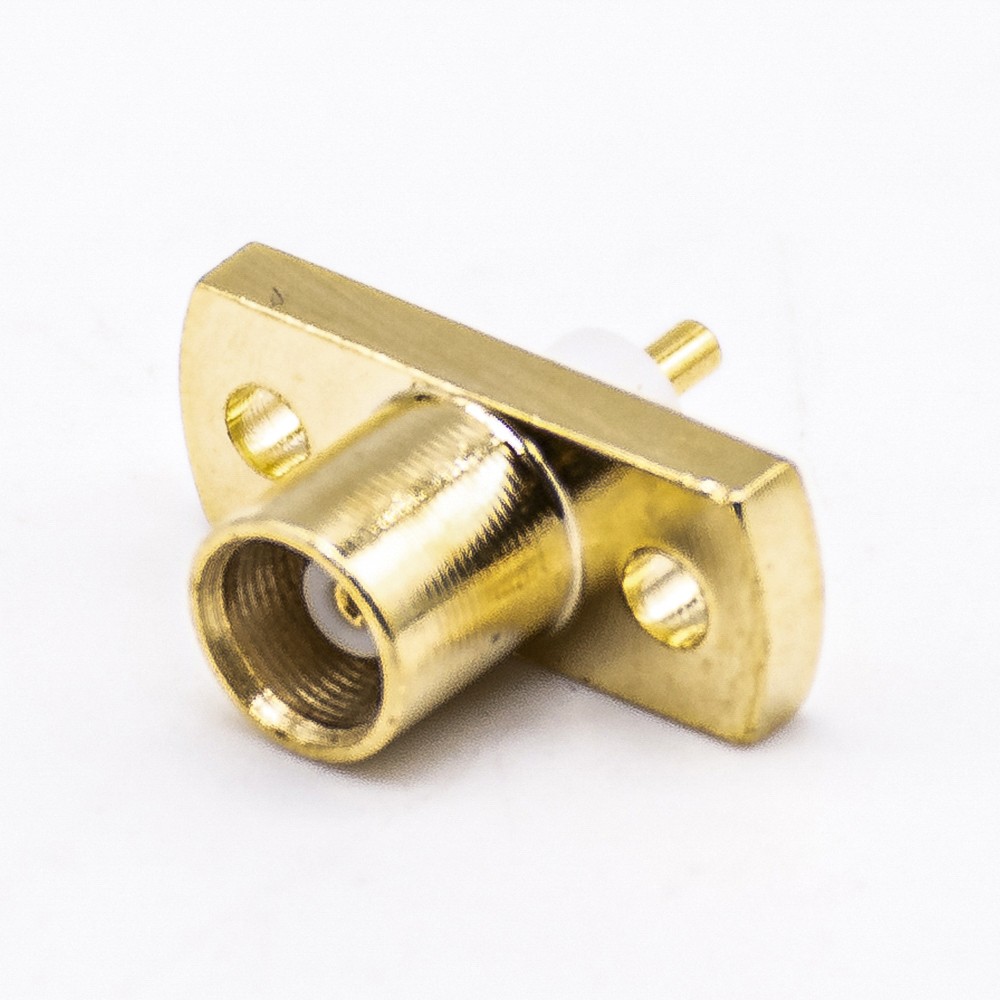 Elecbee 20pcs MCX Connector 2Hole Flange Straight Female for Panle Mount