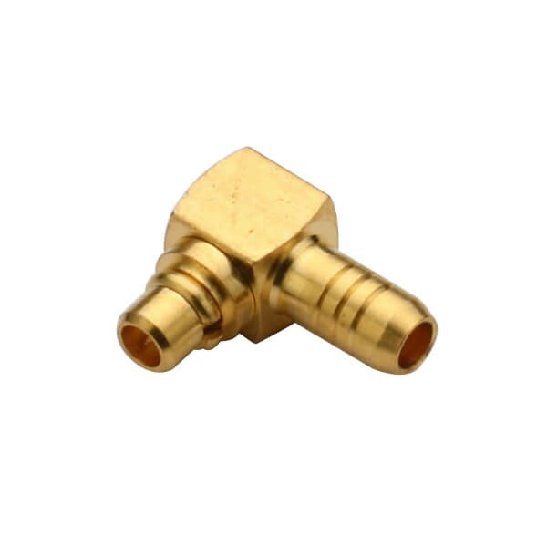 Elecbee 20pcs MMCX Connector for Coaxial Cable Angled Male Crimp Type for RG178B/U