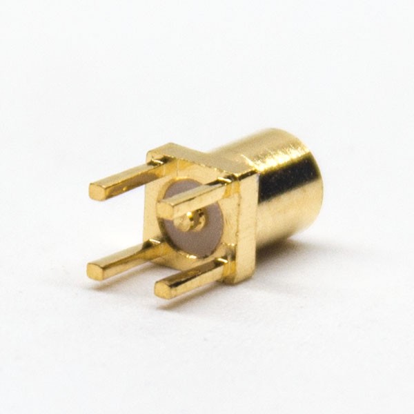 Elecbee 20pcs MMCX Through Hole 180 Degree Female for PCB Mount Gold Plating