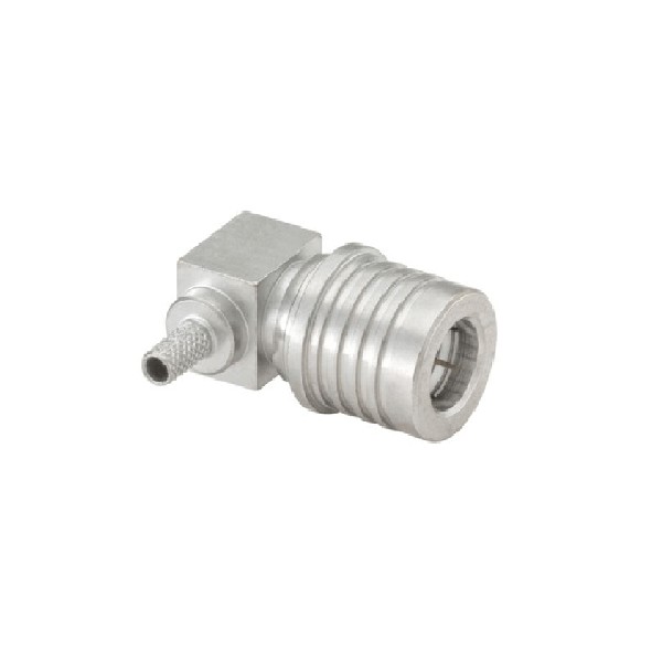 Elecbee QMA Connector RF Plug Right Angle 50Ω Cable Mount Crimp Solder for RG174 A/U