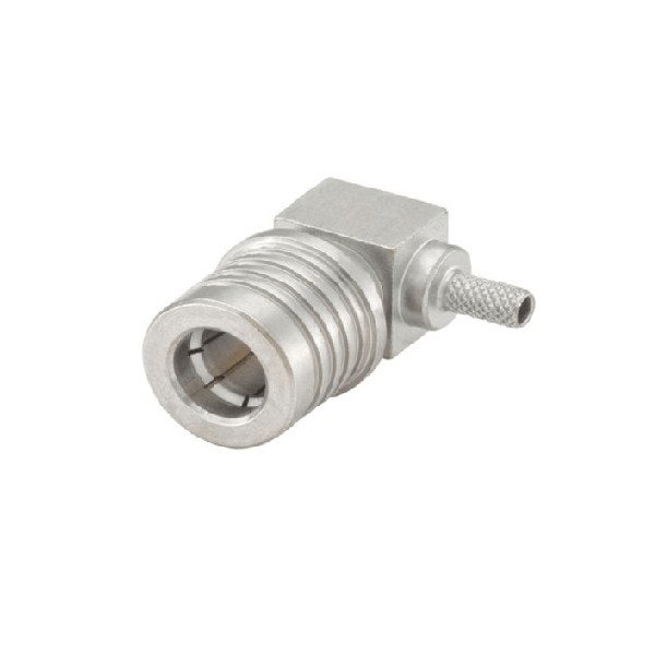 Elecbee 20pcs QMA Connector Male 90 Degree Cable Mount Crimp for RG174 A/U 50Ω