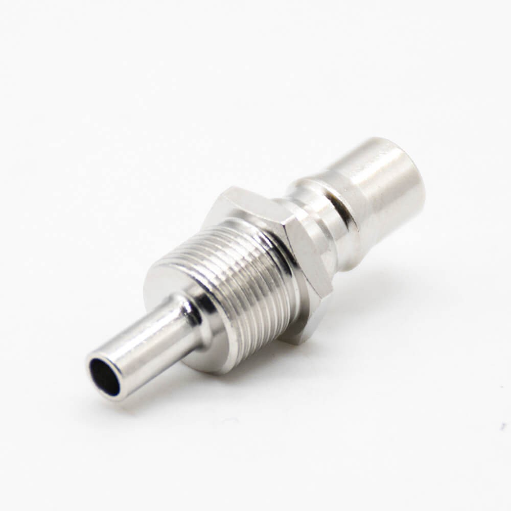 Elecbee RF Connector Female QMA Standard Cable 180°Nickel Platin Solder Type RG178