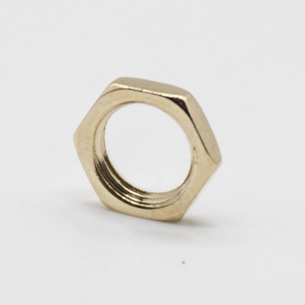 Elecbee Hex Kep Nuts Metal Gold Plating For SMA