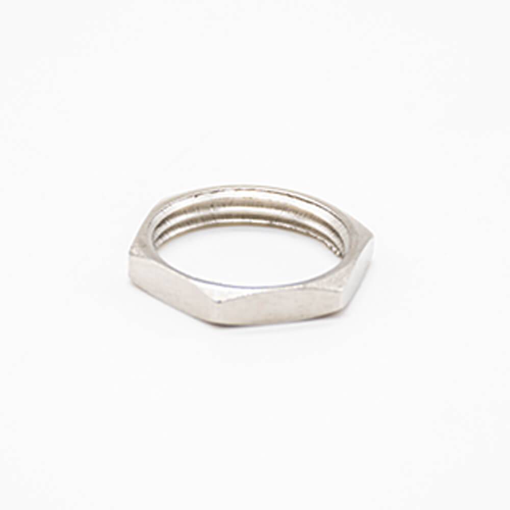 Elecbee Washer Nut For BNC Female Metal Nickel Plating