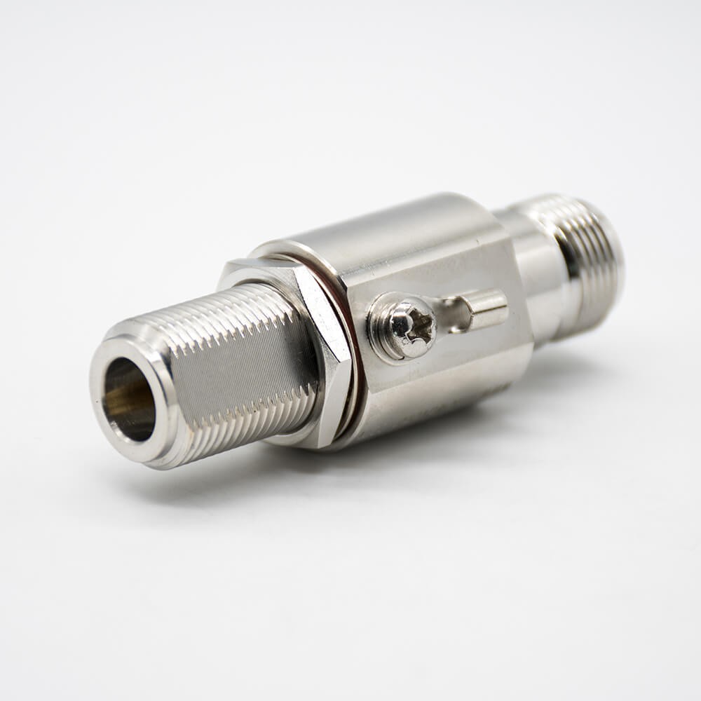 Elecbee RF Lightning Arrestor N-JKY N Male To Female Nickel Plating IP67 Coaxial