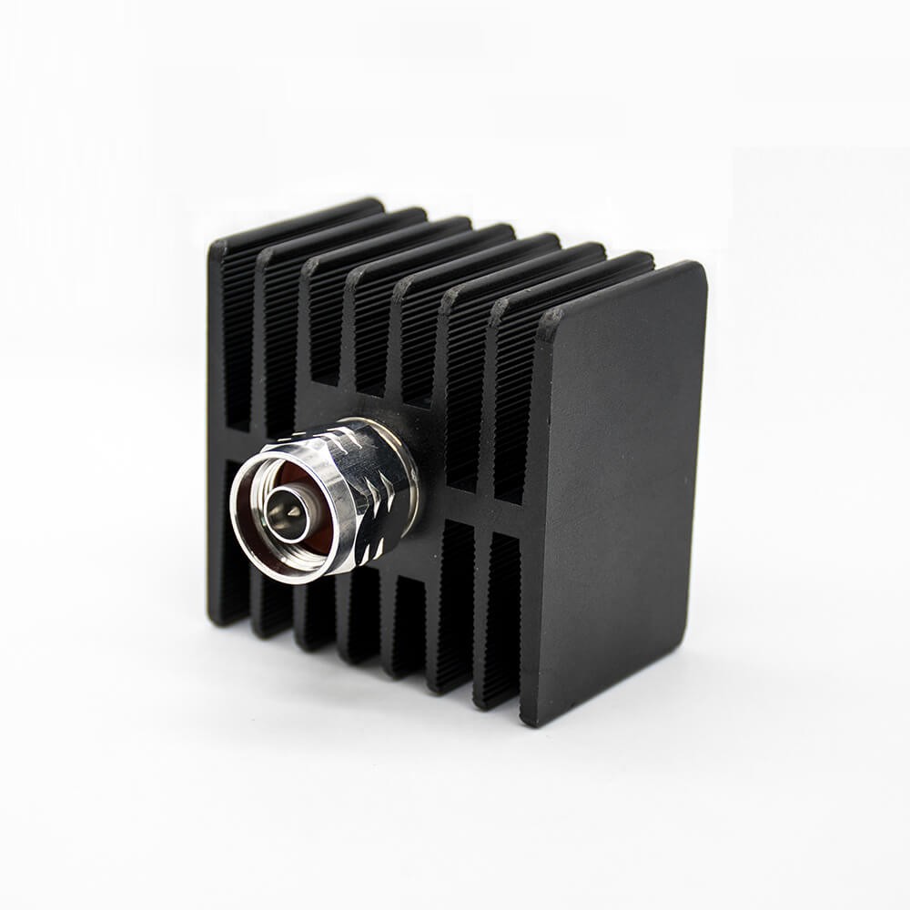 Elecbee RF Load Connector N Male Straight Square Black Lightning Arrester 50W